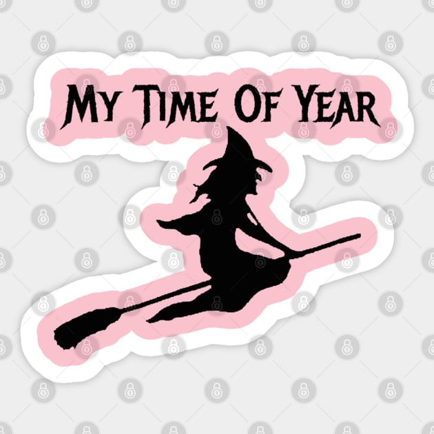 Witch on Broomstick, Halloween Witch, Wicked Witch Sticker by Style Conscious